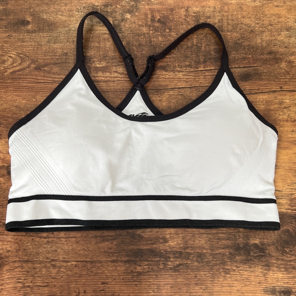 Avia Black and White Sports Bra